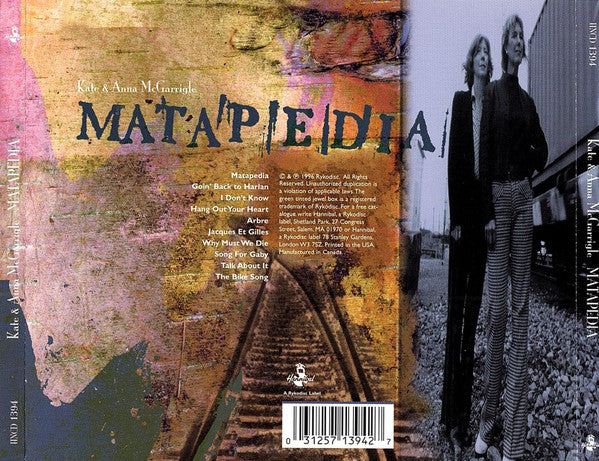 USED CD - Kate & Anna McGarrigle – Matapedia For Discount