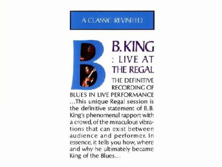 USED CD - B.B. King – Live At The Regal Discount