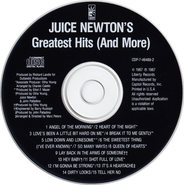 USED CD - Juice Newton – Juice Newton s Greatest Hits (And More) on Sale