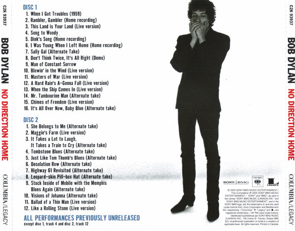 USED 2CD - Bob Dylan – No Direction Home: The Soundtrack Hot on Sale