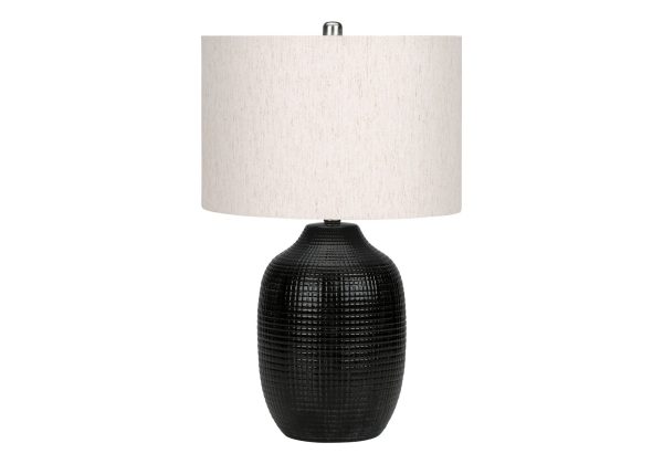 Lighting, Table Lamp, Ceramic, Contemporary - Black   Cream Online Sale