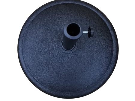 42 Pound Round Resin Umbrella Base - Black Online Sale