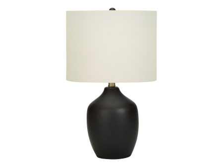 Lighting, Table Lamp, Ceramic, Transitional - Black   Cream Sale