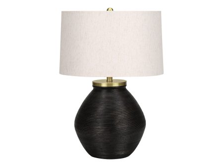 Lighting, Table Lamp, Concrete, Contemporary - Black   Cream Online Hot Sale