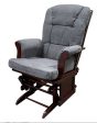 Adeliza - Microfiber Glider Chair With Ottoman - Gray Sale