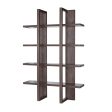 Two Toned Display Cabinet, Tall Bookcase Storage Cabinet Discount