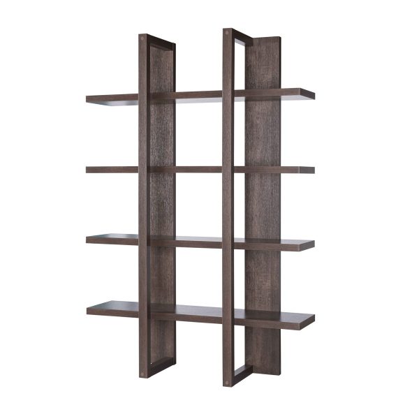 Two Toned Display Cabinet, Tall Bookcase Storage Cabinet Discount