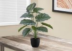 24  Tall, Artificial Plant, Calathea, Indoor, Faux, Fake, Table, Greenery, Potted, Real Touch, Decorative - Green   Black Discount