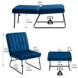 Modern Lazy Lounge Chair Contemporary Single Leisure Upholstered Sofa Chair Set Fashion