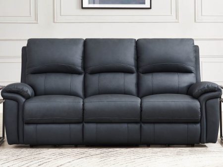 Monica - Power Zero Gravity Reclining Sofa - Gunmetal Supply