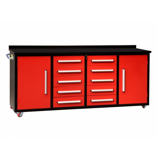 Storage Cabinets With Workbench (10 Drawers & 2 Cabinets) on Sale