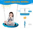 Metal Swing Stand With Saucer Outdoor Playground Metal Swing Set For Kids Outdoor Play Equipment - Antique Blue Cheap