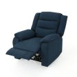 Wide - Power Standard Recliner - Navy Blue Online Sale