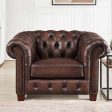 Versailles - Leather Chair - Caramel on Sale