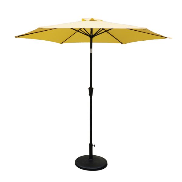 8.8  Outdoor Aluminum Patio Umbrella With 42 Pound Round Resin Umbrella Base Online Sale