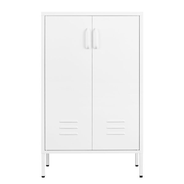 Suitable For Steel Storage Cabinets In Living Rooms, Kitchens, And Bedrooms, 2 Door Miscellaneous Storage Cabinet, Garage Tool Storage Cabinet, And Office File Cabinet 2 Movable Partitions Fashion