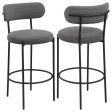 Viola - Boucle Upholstered Bar Stool (Set of 2) Hot on Sale