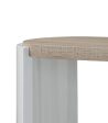 Zoma - High Gloss Sofa Table - Oak   White Online Sale