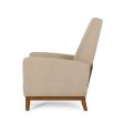 Wide Wood Hand Manual Club Recliner - Sand Discount