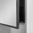 26X30  Black Metal Framed Wall Mount Or Recessed Bathroom Medicine Cabinet With Mirror - Black Fashion