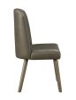 Waylon - Synthetic Leather Side Chair (Set of 2) - Gray   Oak Online now