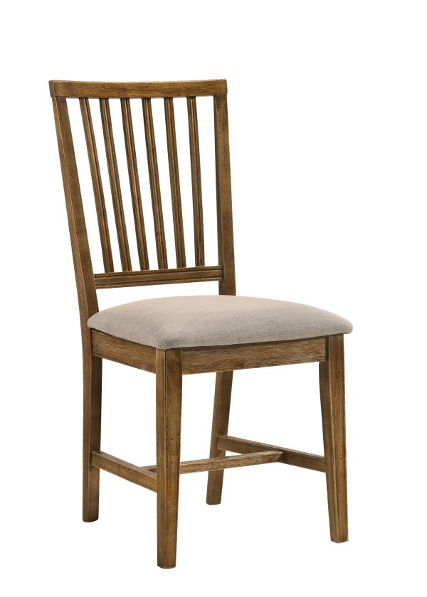 Wallace II - Side Chair (Set of 2) - Oak   Tan For Sale