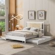 Wooden Rattan Platform Bed, With 2 Big Drawers & Trundle Supply