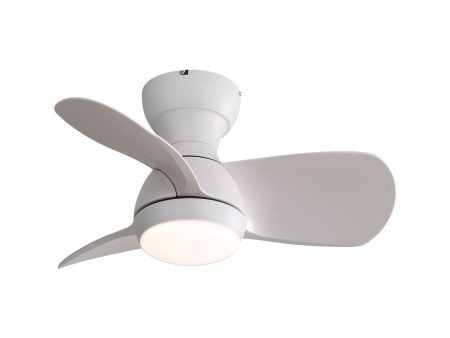 23  Bedroom Ceiling Fan With 3 Color Dimmable 3 ABS Blades Remote Control Dc Motor Black With 18W Led Light Supply