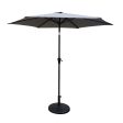 8.8  Outdoor Aluminum Patio Umbrella With 42 Pound Round Resin Umbrella Base Online Sale