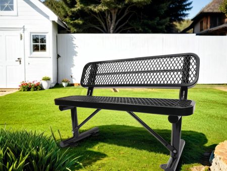 Outdoor Steel Bench With Backrest Online