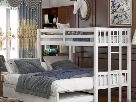 Twin Over Pull-Out Bunk Bed With Trundle Sale