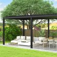 Louver Pergola Steel Louvers & Frame - Black Online Hot Sale