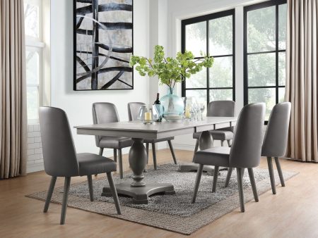 Waylon - 7 Pieces Dining Room Set - Gray   Oak Online now