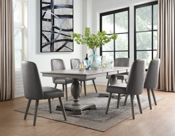 Waylon - 7 Pieces Dining Room Set - Gray   Oak Online now