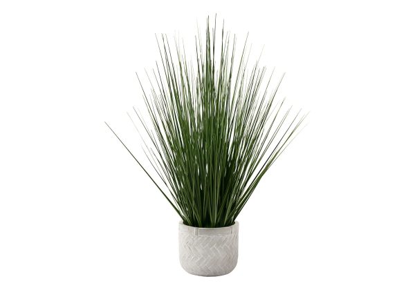 21  Tall, Artificial Plant, Grass, Indoor, Faux, Fake, Table, Greenery, Potted, Real Touch, Decorative - Green   White Online Hot Sale