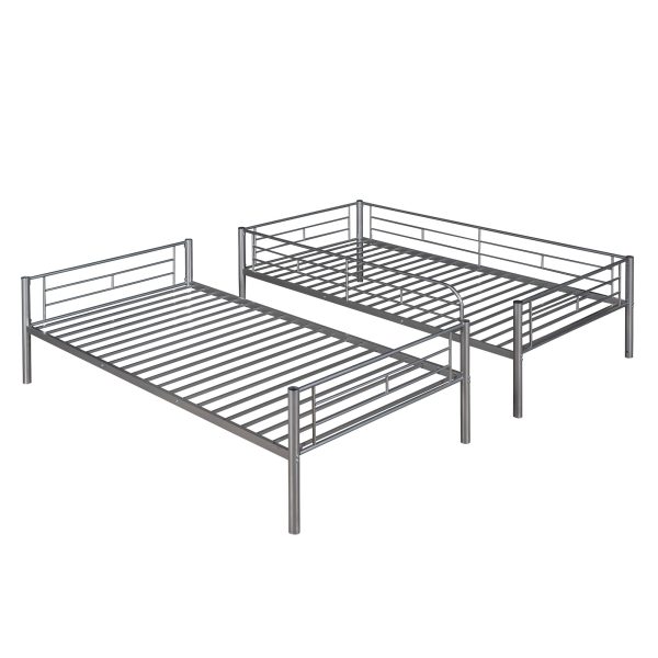 Twin Over Twin Metal Bunk Bed Online Hot Sale