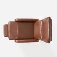 Wide Faux Leather Push Back Standard Recliner - Hazelnut Online now