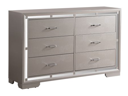 Alana - Dresser - Silver Champagne Cheap