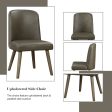 Waylon - Synthetic Leather Side Chair (Set of 2) - Gray   Oak Online now