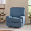 Wide - Manual Standard Recliner - Navy Blue For Discount