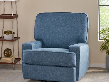 Wide - Manual Standard Recliner - Navy Blue For Discount