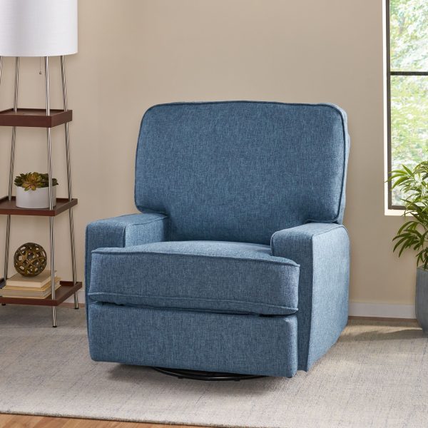 Wide - Manual Standard Recliner - Navy Blue For Discount