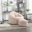 Bedding Bean Bag Sofa Chair High Pressure Foam Bean Bag Chair Adult Material With Padded Foam Padding Compressed Bean Bag With Footrest Online