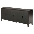 Concord - 2-Door 60  TV Stand Console - Distressed Java For Sale