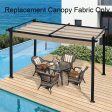 Replacement Canopy Top Cover Fabric For Outdoor Patio Retractable Pergola Sun-Shelter Canopy Supply