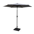 8.8  Outdoor Aluminum Patio Umbrella With 42 Pound Square Resin Umbrella Base Online