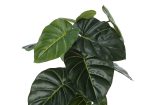 24  Tall, Artificial Plant, Alocasia, Indoor, Faux, Fake, Table, Greenery, Potted, Real Touch, Decorative - Green   Black Sale