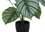 24  Tall, Artificial Plant, Calathea, Indoor, Faux, Fake, Table, Greenery, Potted, Real Touch, Decorative - Green   Black Discount