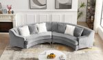 Velvet Curved Sofa Hot on Sale