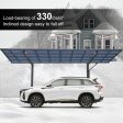 Outdoor Carport, Single Carport Aluminum Metal Frame And Polycarbonate Panels Car Port For Outdoor Driveway Car, Truck - Charcoal Hot on Sale